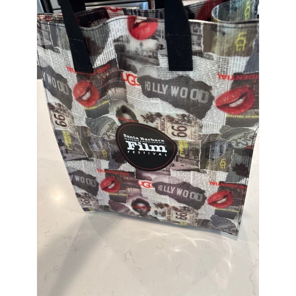 Limited Edition UGG Promotional Vinyl Tote Bag So Unique ! Hollywood California